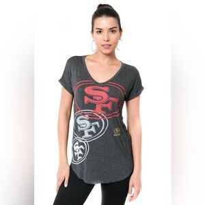 San Francisco 49ers Graphic Logo V Neck